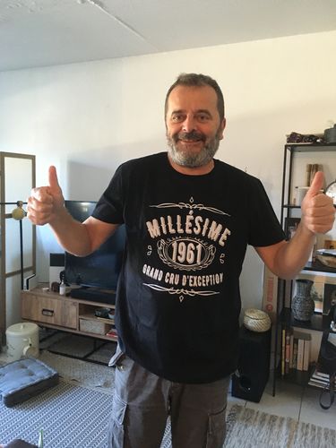 Customer photo review of T-shirt homme Anniversaire Millésime 1961 Grand Cru