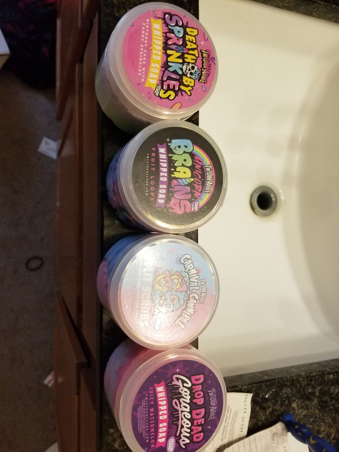 Customer photo review of Carnival Cannibal Split Scrub