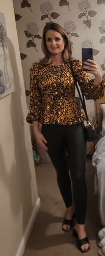Customer photo review of Verona Black Quilted Mules