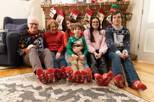 Customer photo review of Unisex "Canada Beaver" Cotton Crew Socks by Good Luck Sock