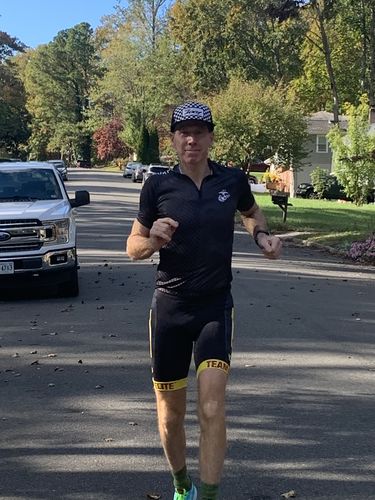 Customer photo review of Men's Marines Black Short Sleeve Cycling Jersey