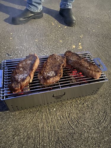 Customer photo review of YAK Hibachi Charcoal Grill