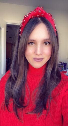 Customer photo review of *PRE-ORDER* JULY RUBY CRYSTAL HEART HEADBAND