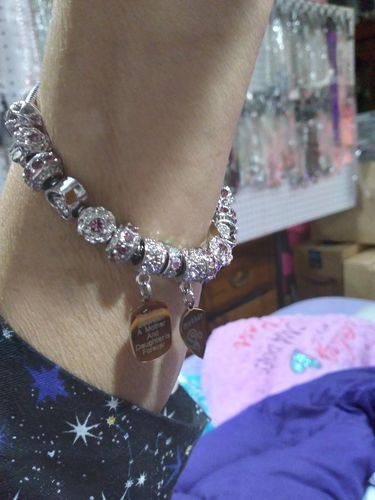 Customer photo review of Mother Daughter Eternal Love Bracelets