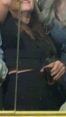 Customer photo review of Button Down A-Line Shirt Collar Dress