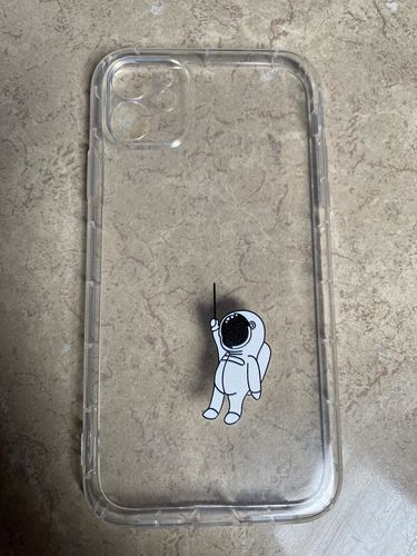 Customer photo review of Cute Cartoon Astronaut Planet iPhone Case