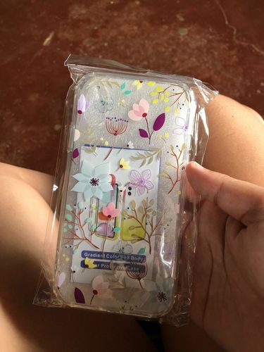 Customer photo review of Colorful Flower iPhone Case