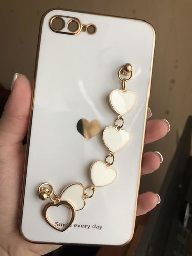 Customer photo review of Love Heart Wrist Strap iPhone Case