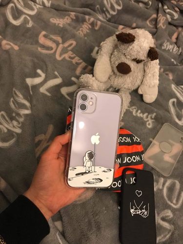 Customer photo review of Cute Cartoon Astronaut Planet iPhone Case