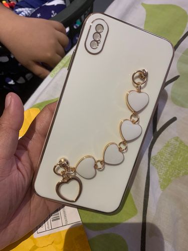 Customer photo review of Love Heart Wrist Strap iPhone Case