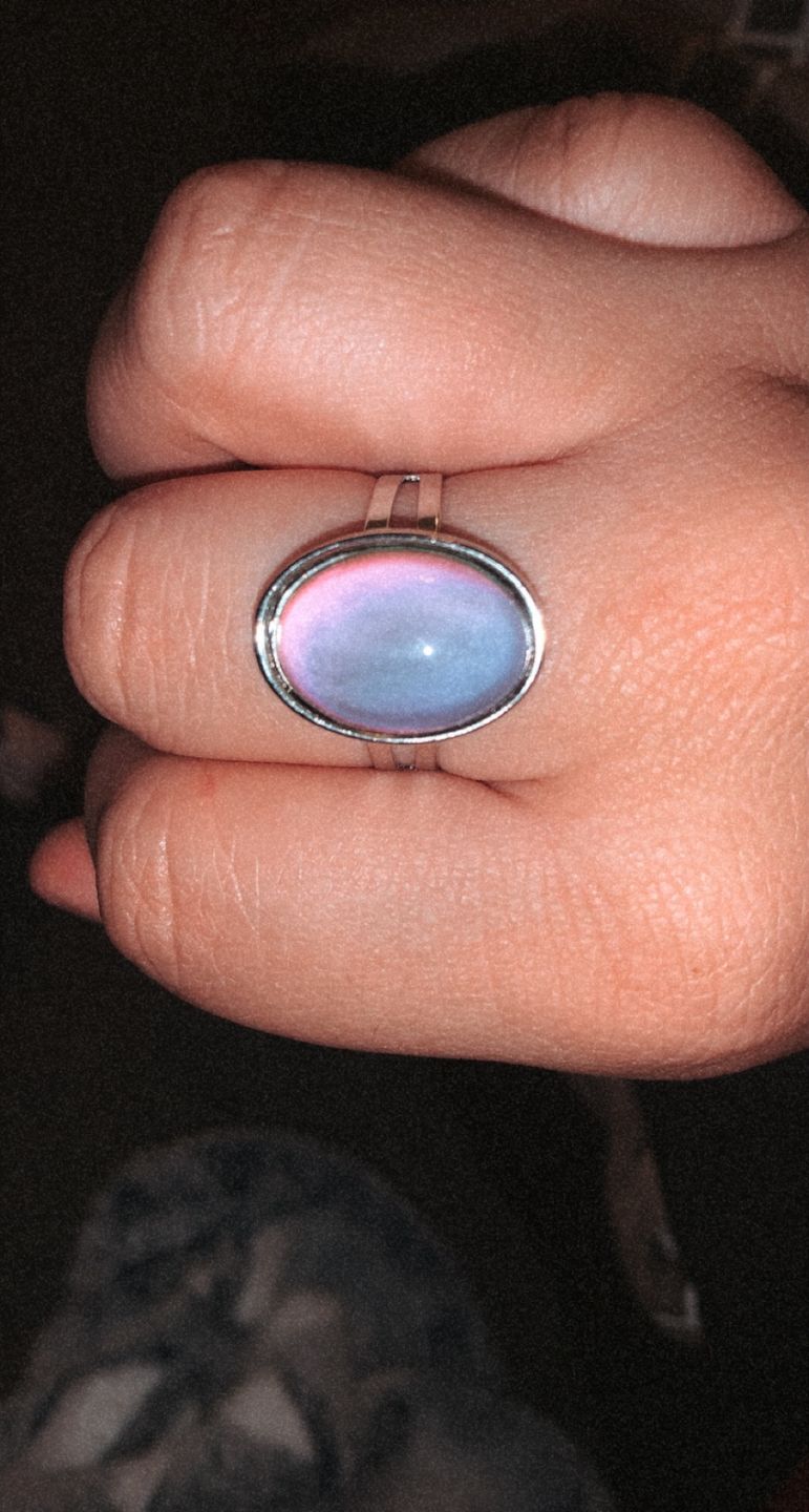 Customer photo review of Oval Mood Ring