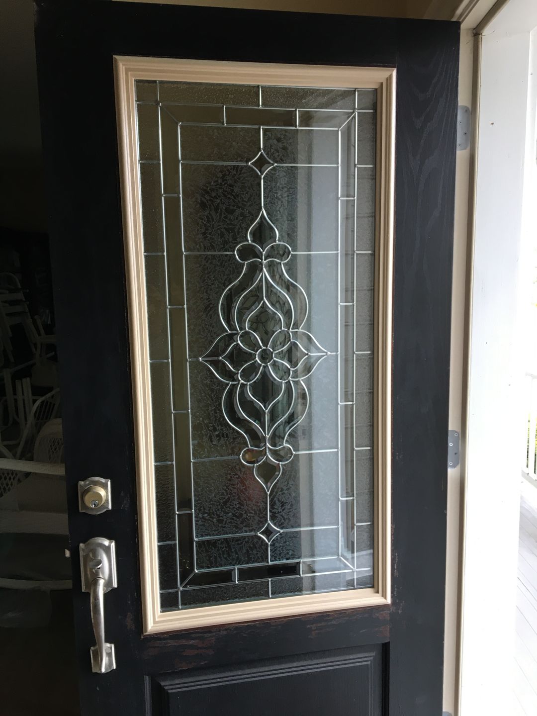 Customer photo review of 3/4 Lite 24" x 50" Frame Kit for 1" Glass