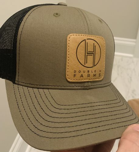 Customer photo review of Richardson 112 Leather Patch Hat