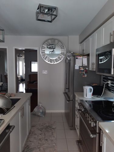 Customer photo review of 32" Luxury Real Mirrored Clock