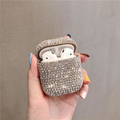 Customer photo review of Diamonds Hard Shell Apple Airpods Case