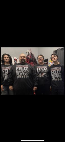 Customer photo review of Feliz Navidad Putos OG Navidad Sweatshirt
