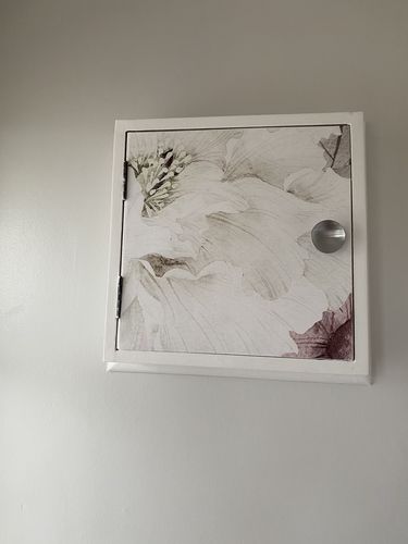 Customer photo review of Oversized Floral Bloom - Custom Sized Wallpaper Mural (per m2)