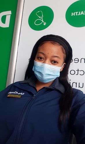 Customer photo review of Brazilian Headband Wig  Straight