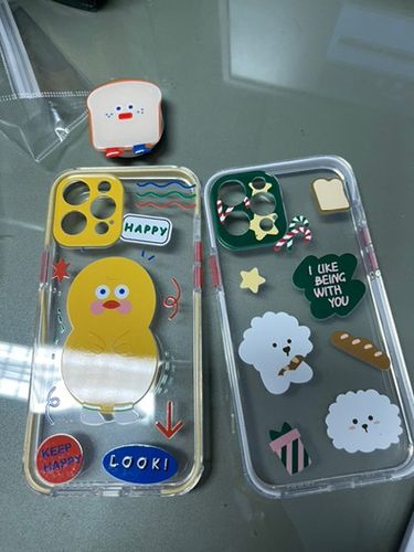 Customer photo review of Cartoon Duck Shockproof iPhone Case