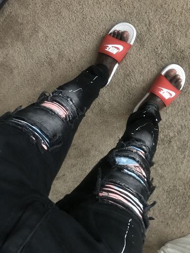 Customer photo review of Multi Color Backin Skinny Fit Denim Black Wash (M4961DA)