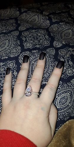 Customer photo review of “So Beverly” Tear Drop ring