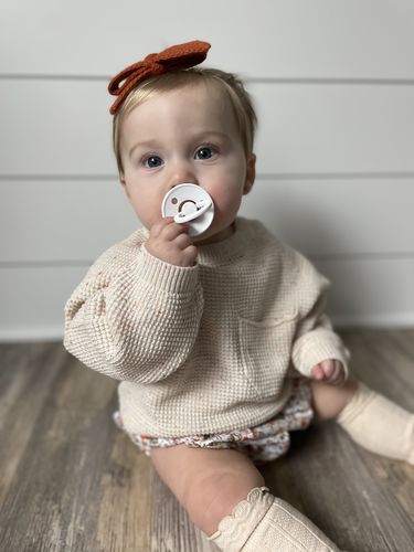 Customer photo review of Archie speckled sweater