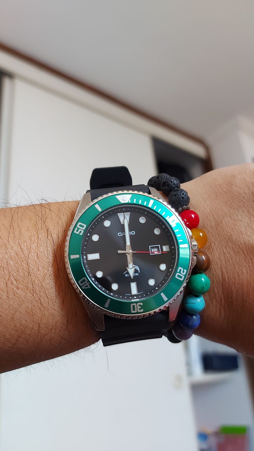 Customer photo review of Reloj Casio Submariner Marlin Duro MDV-106B-1A3VCF Hulk Buceo [EXCLUSIVO]
