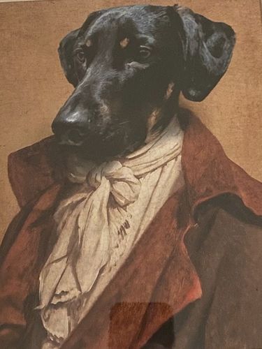 Customer photo review of The Painter - Custom Vintage Pet Portrait