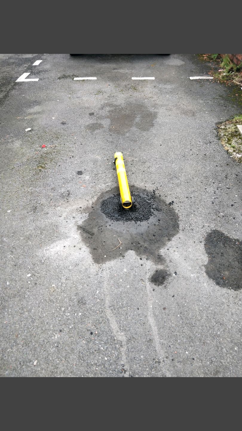 Customer photo review of KYP-1 Fold Down Parking Post
