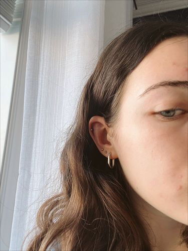 Customer photo review of Boucles d'Oreilles Harmony - Argent Sterling