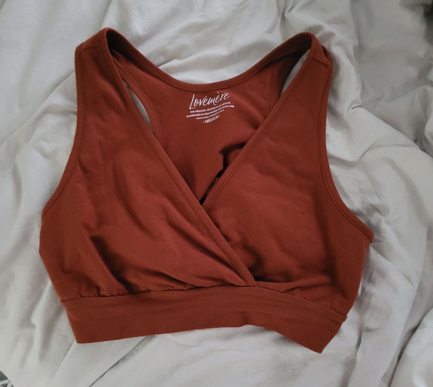 Customer photo review of Chloe Dream Love Organic Bra