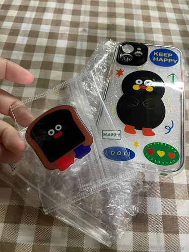 Customer photo review of Cartoon Duck Shockproof iPhone Case