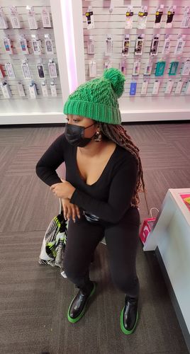 Customer photo review of Green Bottom Boots