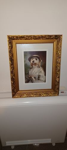 Customer photo review of The Cherry Picker - Custom Vintage Pet Portrait