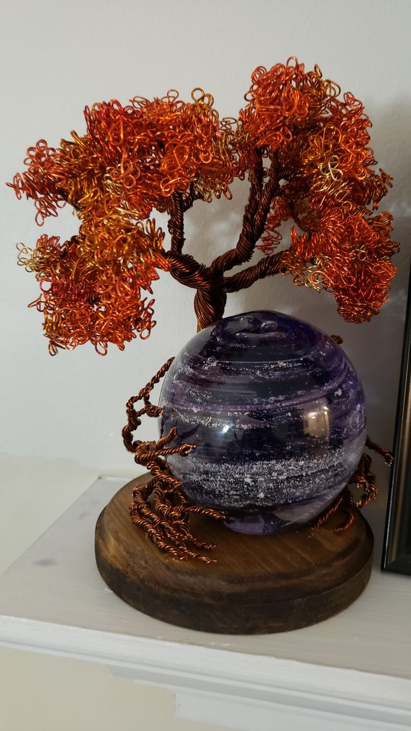 Customer photo review of Autumn Sunshine Tree Of Life Sparkle Orb