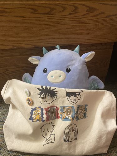 Customer photo review of Lowres Beige Tote Bag