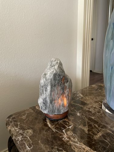 Customer photo review of Rare Gray Himalayan Salt Lamp