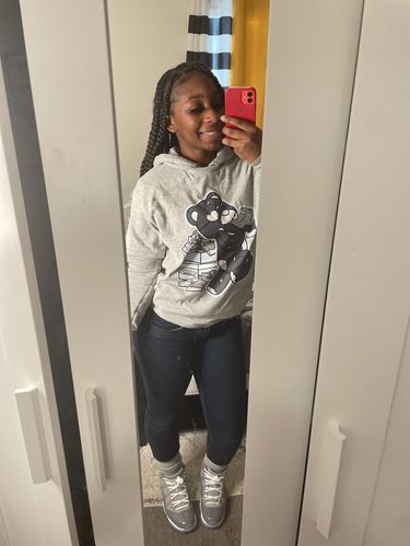 Customer photo review of B.E.A.R Unisex Shirt Match Jordan 11 Cool Grey - Grey Tshirt