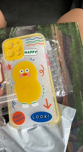 Customer photo review of Cartoon Duck Shockproof iPhone Case