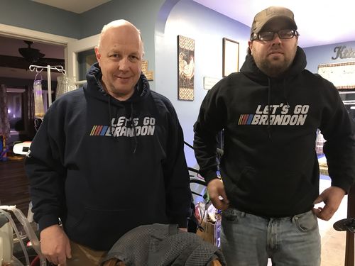 Customer photo review of Let's Go Brandon Hoodie
