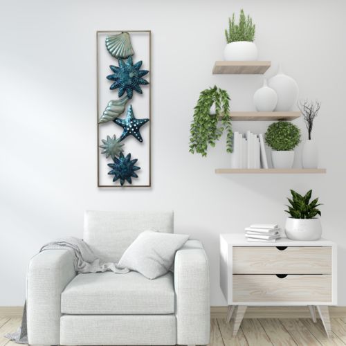 Customer photo review of Metal Wall Art 31x90 SCALLOP