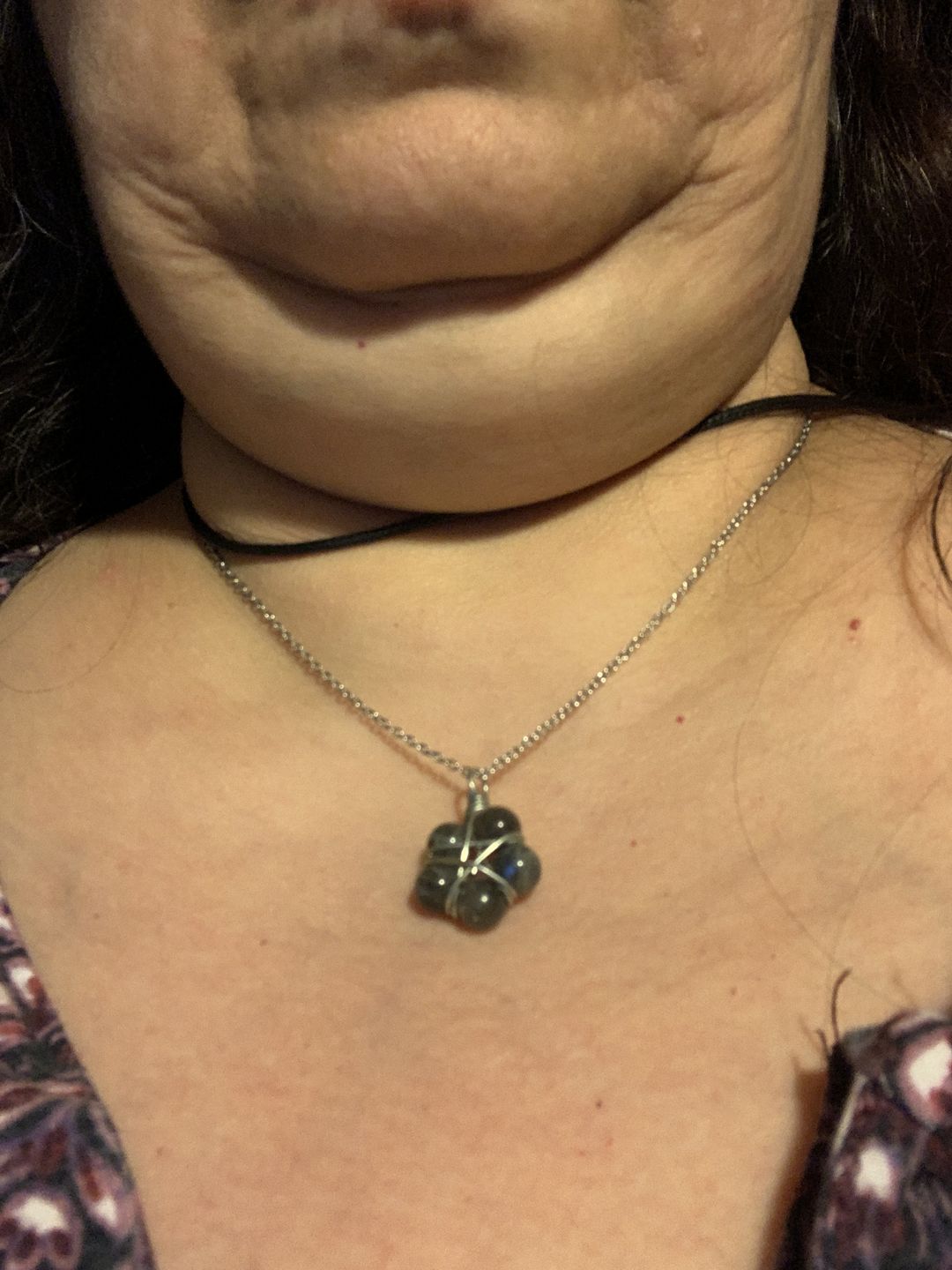 Customer photo review of Crystal Pentagram Necklace – Your Shield in Unsteady Times