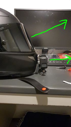 Customer photo review of HJC RPHA-11 Camera Mount