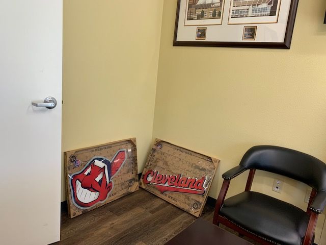 Customer photo review of Cleveland Script "CLEVELAND"  3D Vintage Metal Wall Art