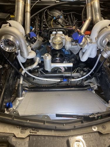 Customer photo review of Low Mount Passenger Billet LS Alternator Bracket 10-150