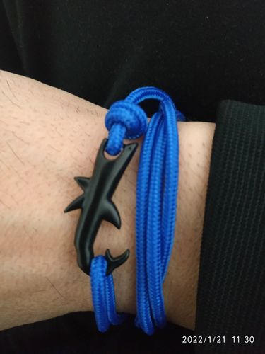 Customer photo review of "Shark" tracking bracelet