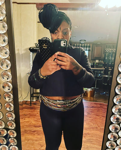 Customer photo review of Noire Waist Beads