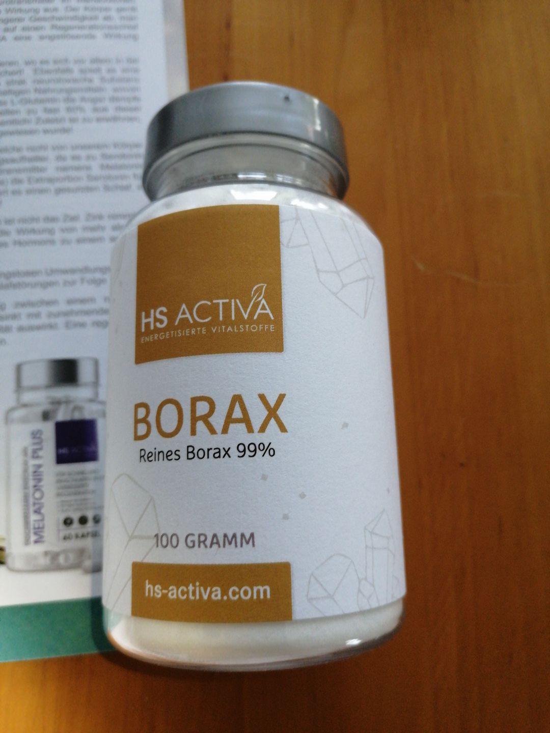 Customer photo review of Borax I Pharmazeutische Reinheit 99,9% I 100 Gramm