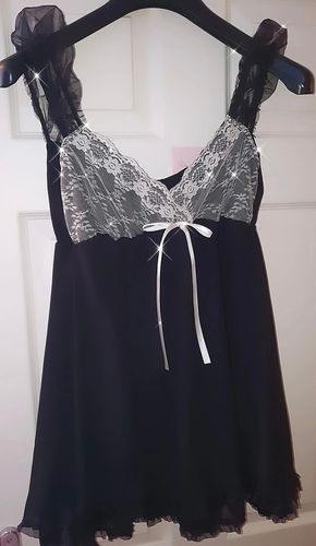 Customer photo review of Calen Lace Chiffon A-line Doll Dress