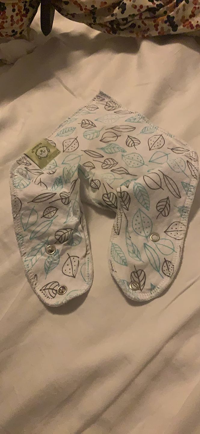 Customer photo review of 8-Pack Organic Bandana Bibs